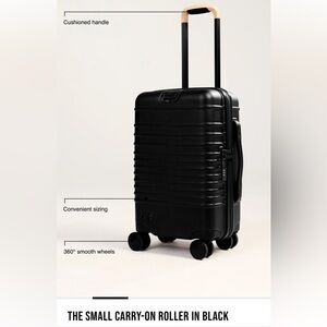 BEIS Black Travel Suitcase with Cushioned Handle